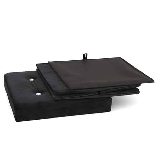 Black Cube Ottoman Customized