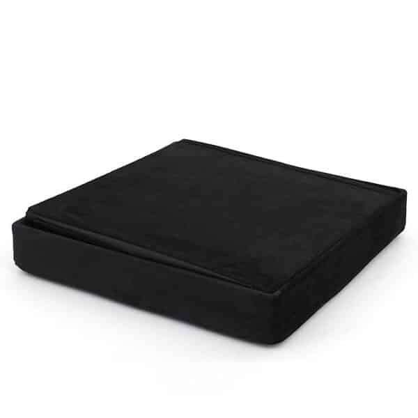 Foldable Black Cube Ottoman