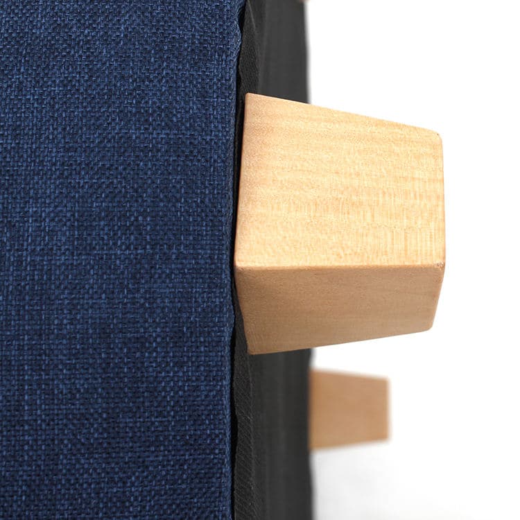 Elegant Navy Blue Round Ottoman with Storage with 4 Legs Elegant Navy Blue Round Ottoman with Storage with 4 Legs